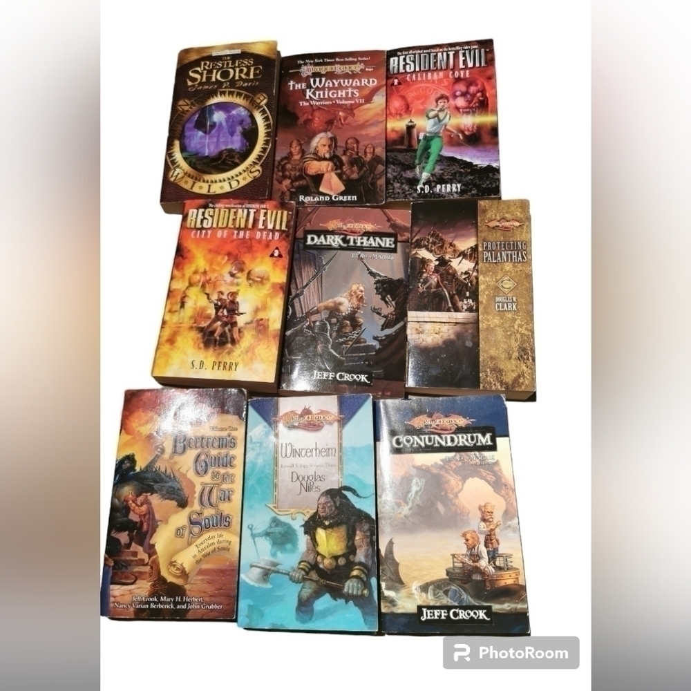 Bundle of 9 dark fantasy books most are from Dragonlance